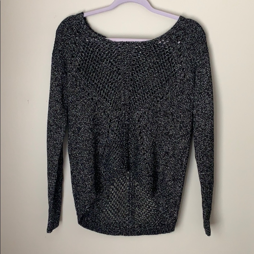 Rock & Republic Black & Silver Sweater